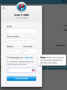 Enter your payment details as normal